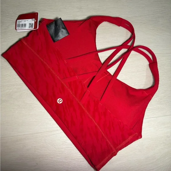 lululemon athletica Vibrant Red Sports Bra Lunar Edition - Picture 2 of 7